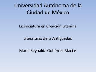 Universidad Autónoma de la Ciudad de México