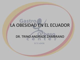 LA OBESIDAD EN EL ECUADOR