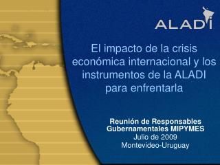 El impacto de la crisis económica internacional y los instrumentos de la ALADI para enfrentarla