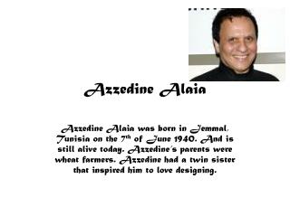 Azzedine Alaia