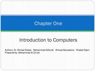 Introduction to Computers