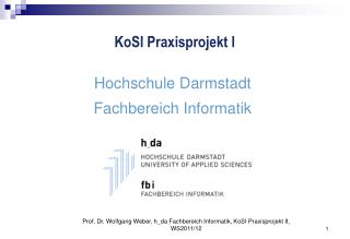 KoSI Praxisprojekt I