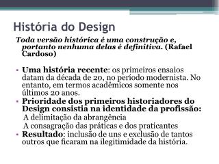 História do Design