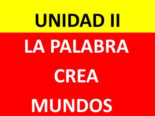 UNIDAD II