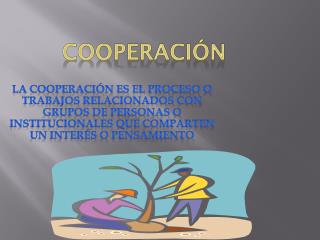 cooperación