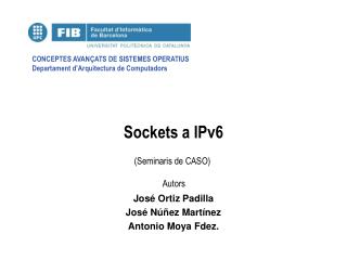 Sockets a IPv6