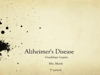 Alzheimer's Disease