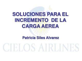 SOLUCIONES PARA EL INCREMENTO DE LA CARGA AEREA