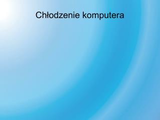 Chłodzenie komputera