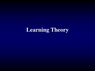 Learning Theory