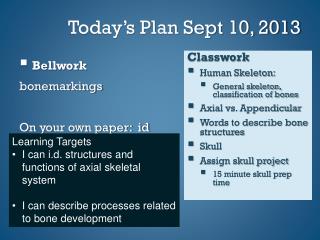 Today’s Plan Sept 10, 2013