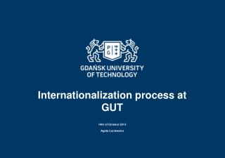 Internationalization process at GUT