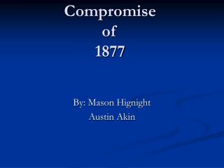 Compromise of 1877