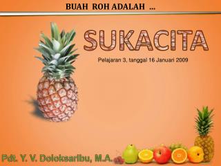 BUAH ROH ADALAH …