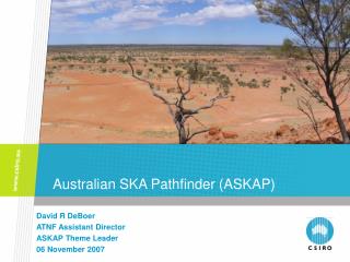 Australian SKA Pathfinder (ASKAP)
