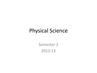 Physical Science