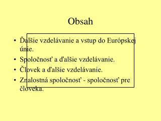 Obsah