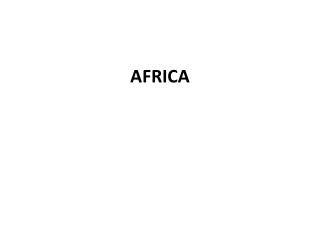 AFRICA