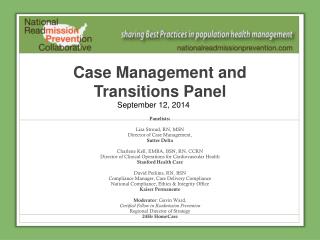 Case Management and Transitions Panel