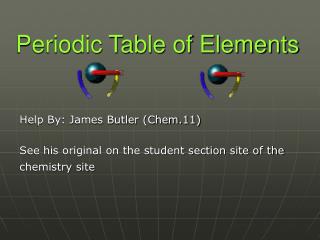 Periodic Table of Elements