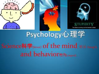 Psychology 心理学