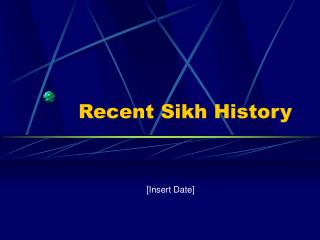 Recent Sikh History