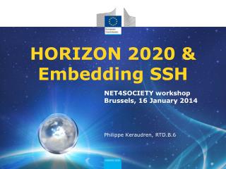 HORIZON 2020 &amp; Embedding SSH