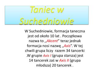 Taniec w Suchedniowie