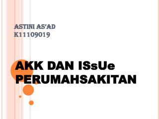 ASTINI AS’AD K11109019