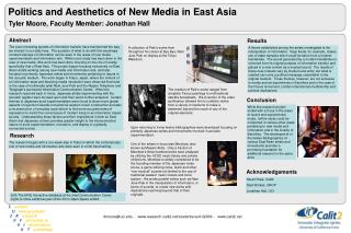 Politics and Aesthetics of New Media in East Asia