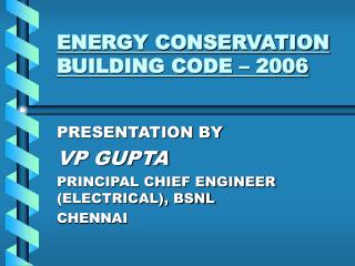 ENERGY CONSERVATION BUILDING CODE – 2006