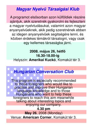 Hungarian Conversation Club
