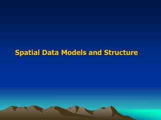 Spatial Data Models and Structure