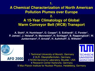 Part 1: Aircraft measurements during CONTRACE Stohl et al., submitted to J. Geophys. Res.