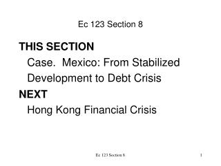Ec 123 Section 8