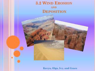 3.2 Wind Erosion and Deposition