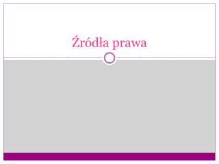 Źródła prawa