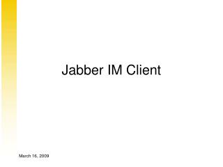 Jabber IM Client