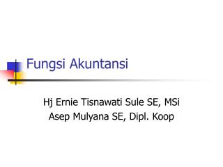 Fungsi Akuntansi