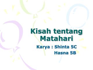 Kisah tentang Matahari