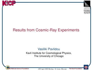 Results from Cosmic-Ray Experiments