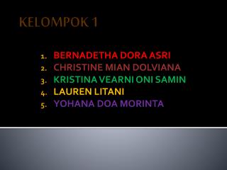 KELOMPOK 1