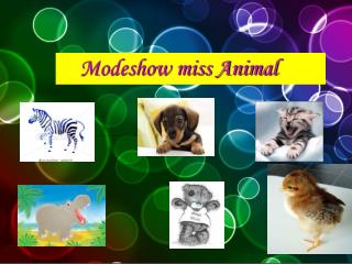 Modeshow miss Animal
