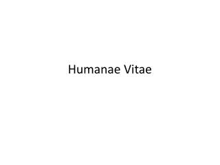 Humanae Vitae