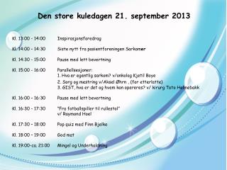 Kl. 13:00 - 14:00 	Inspirasjonsforedrag