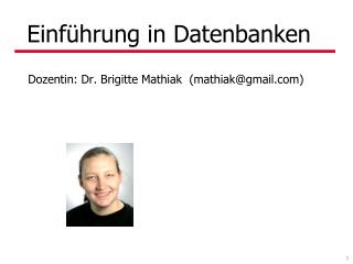 Einführung in Datenbanken