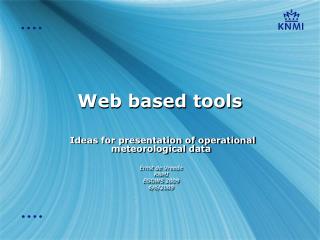 Web based tools