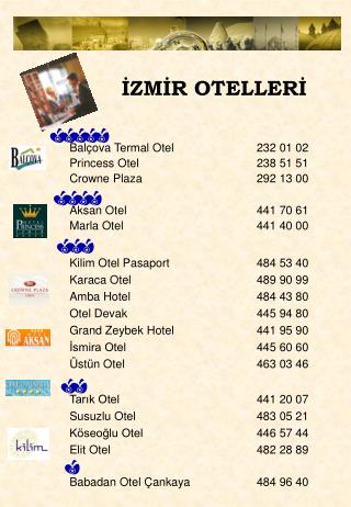 İZMİR OTELLERİ