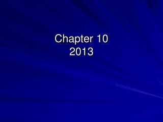 Chapter 10 2013