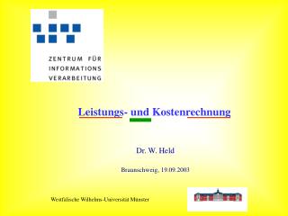 Leistungs- und Kostenrechnung